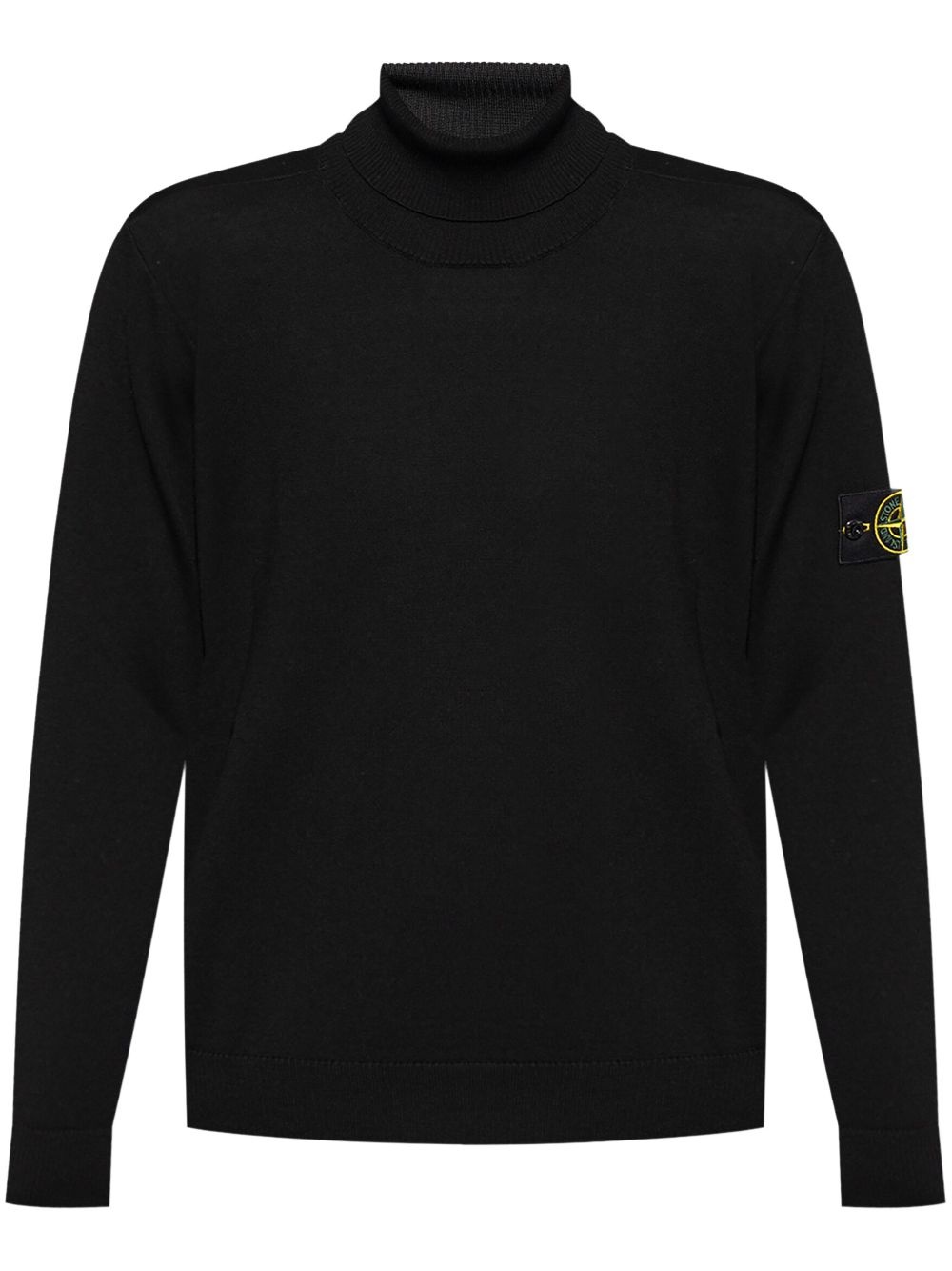 Compass-patch wool jumper - 1