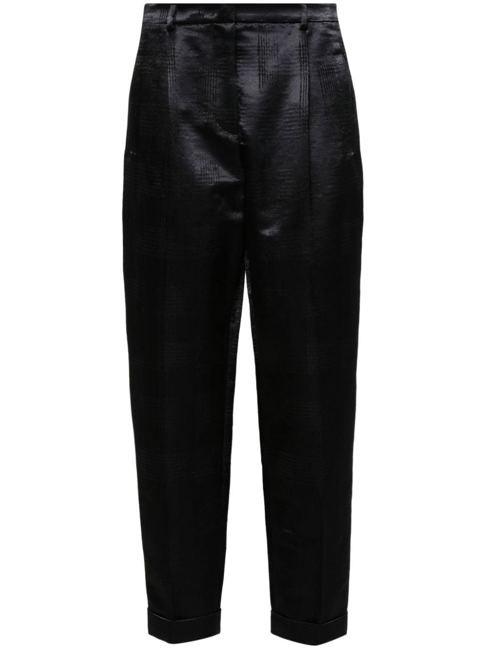 houndstooth-pattern trousers - 1