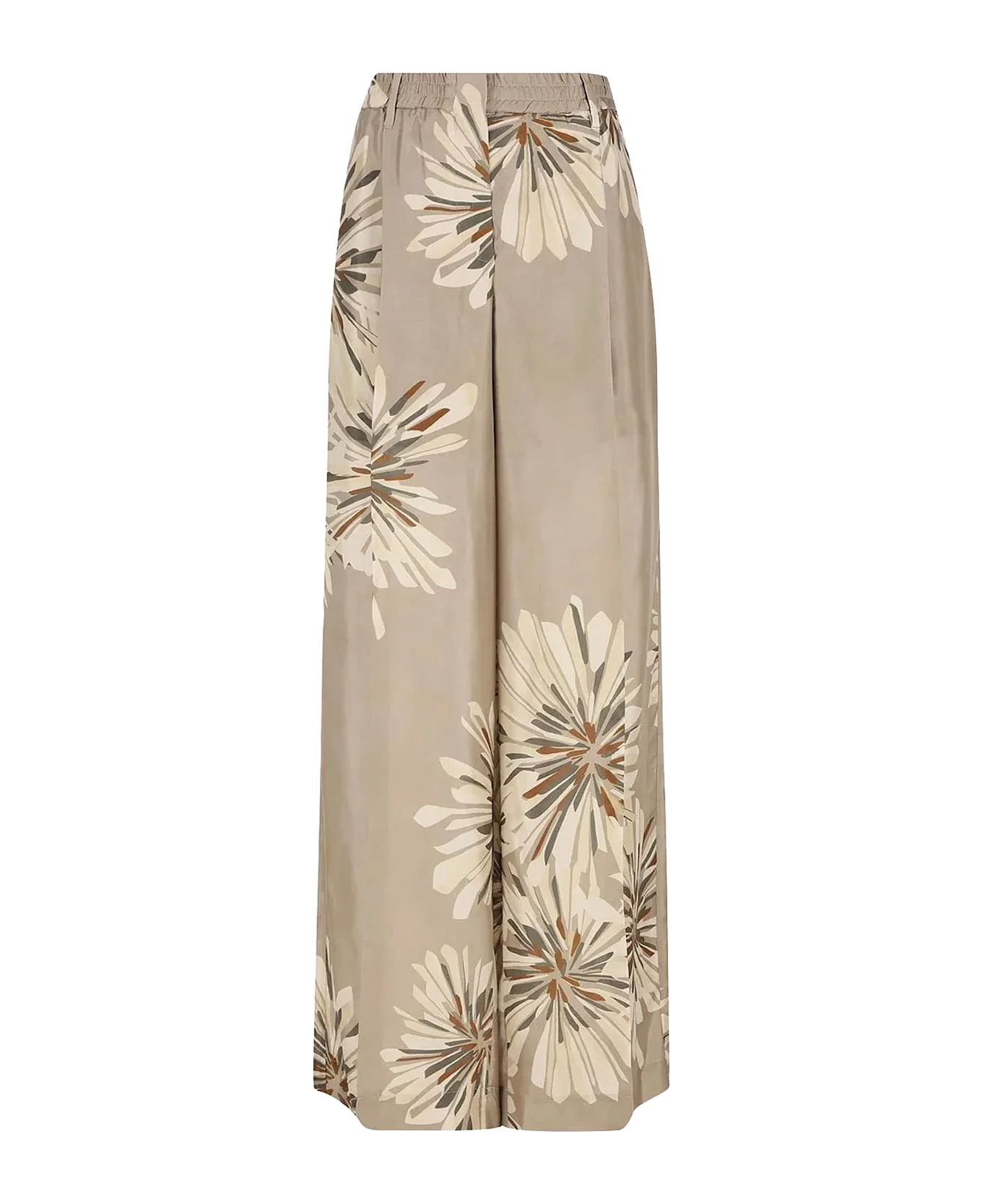 Printed Silk Trousers - 1