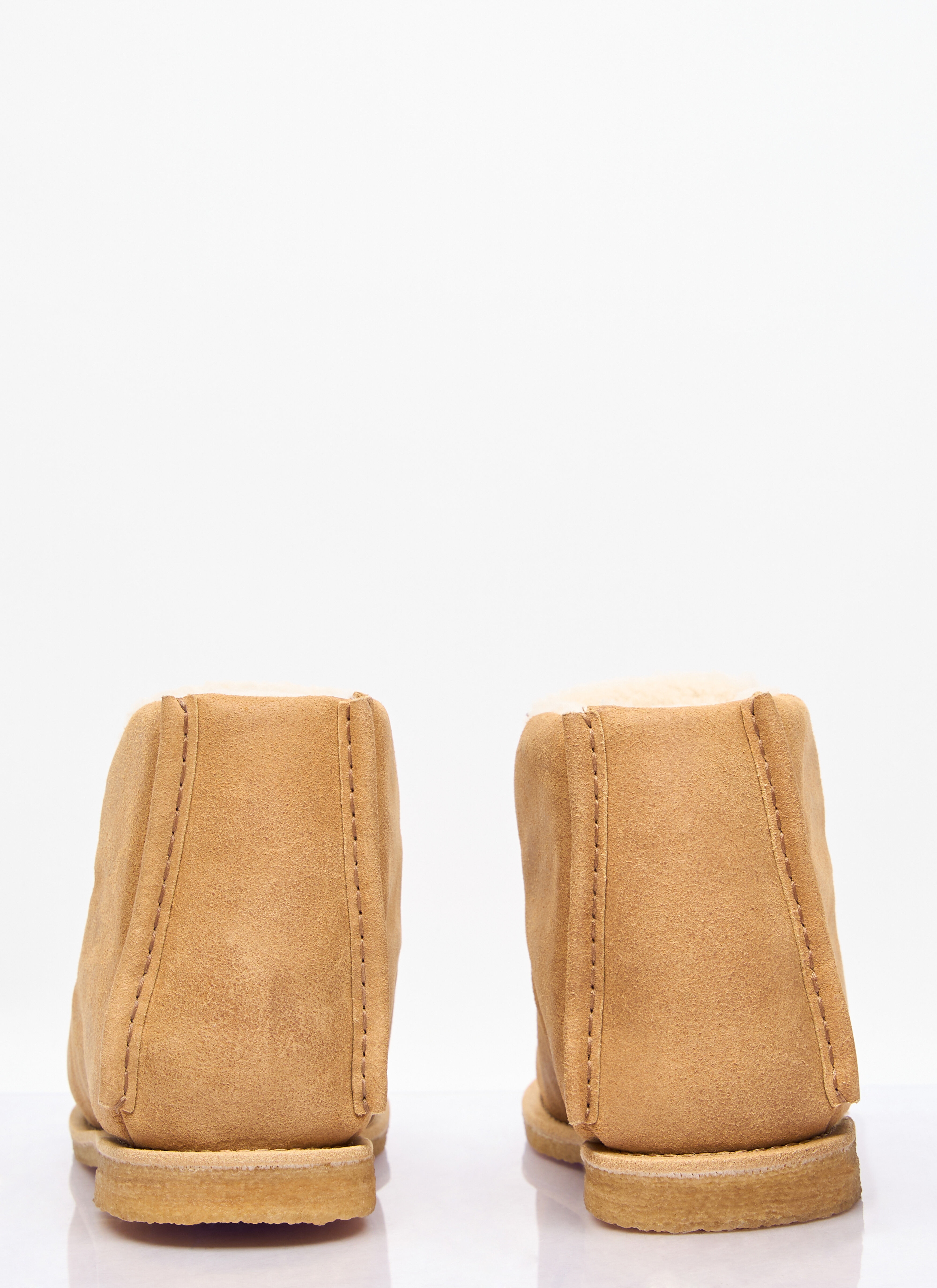 Suede Padded Ankle Boots - 5