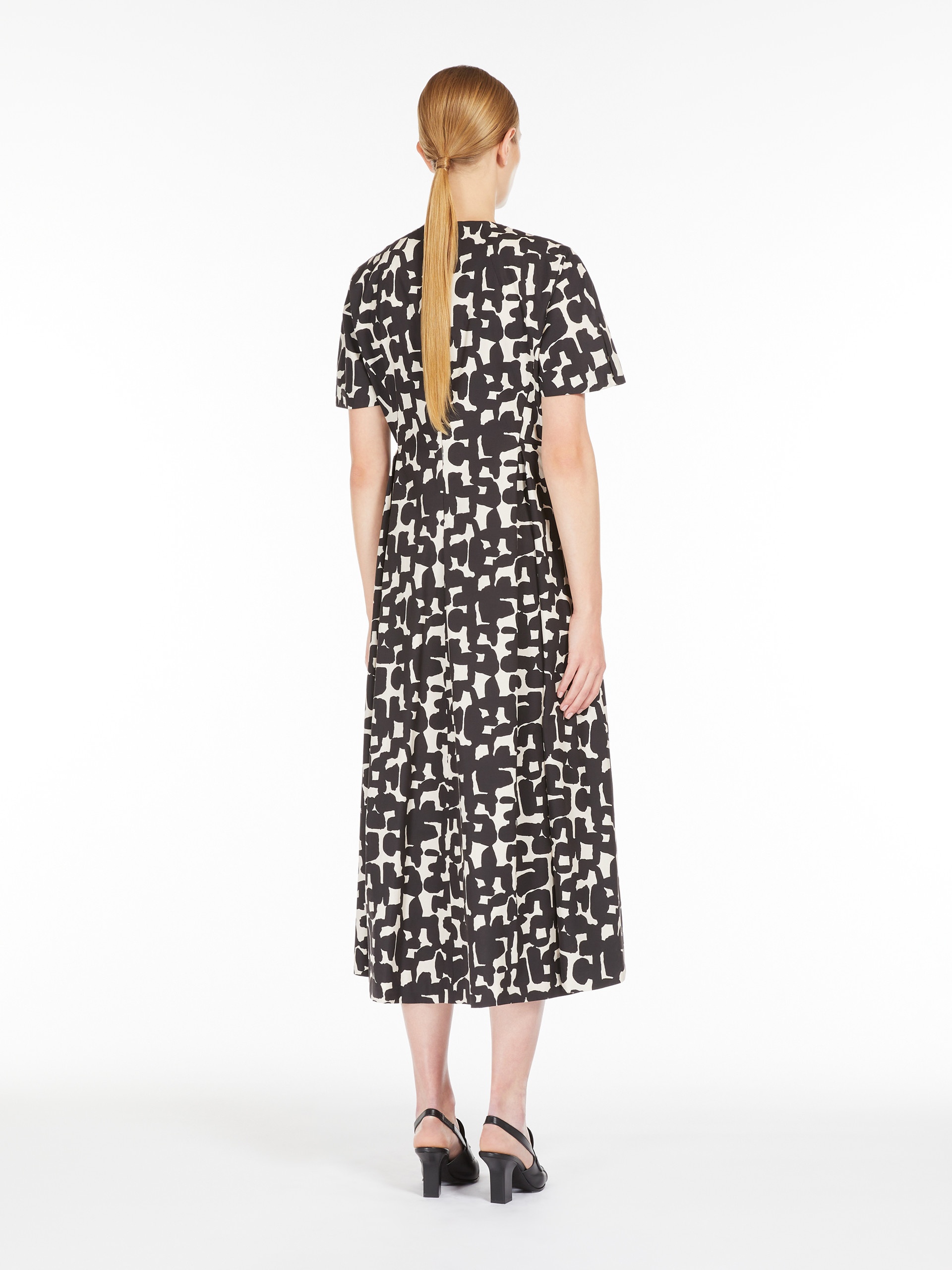 【送料 関税込】’S Max Mara Callas printed midi dress Callas printed cotton poplin midi dress in white - S Max