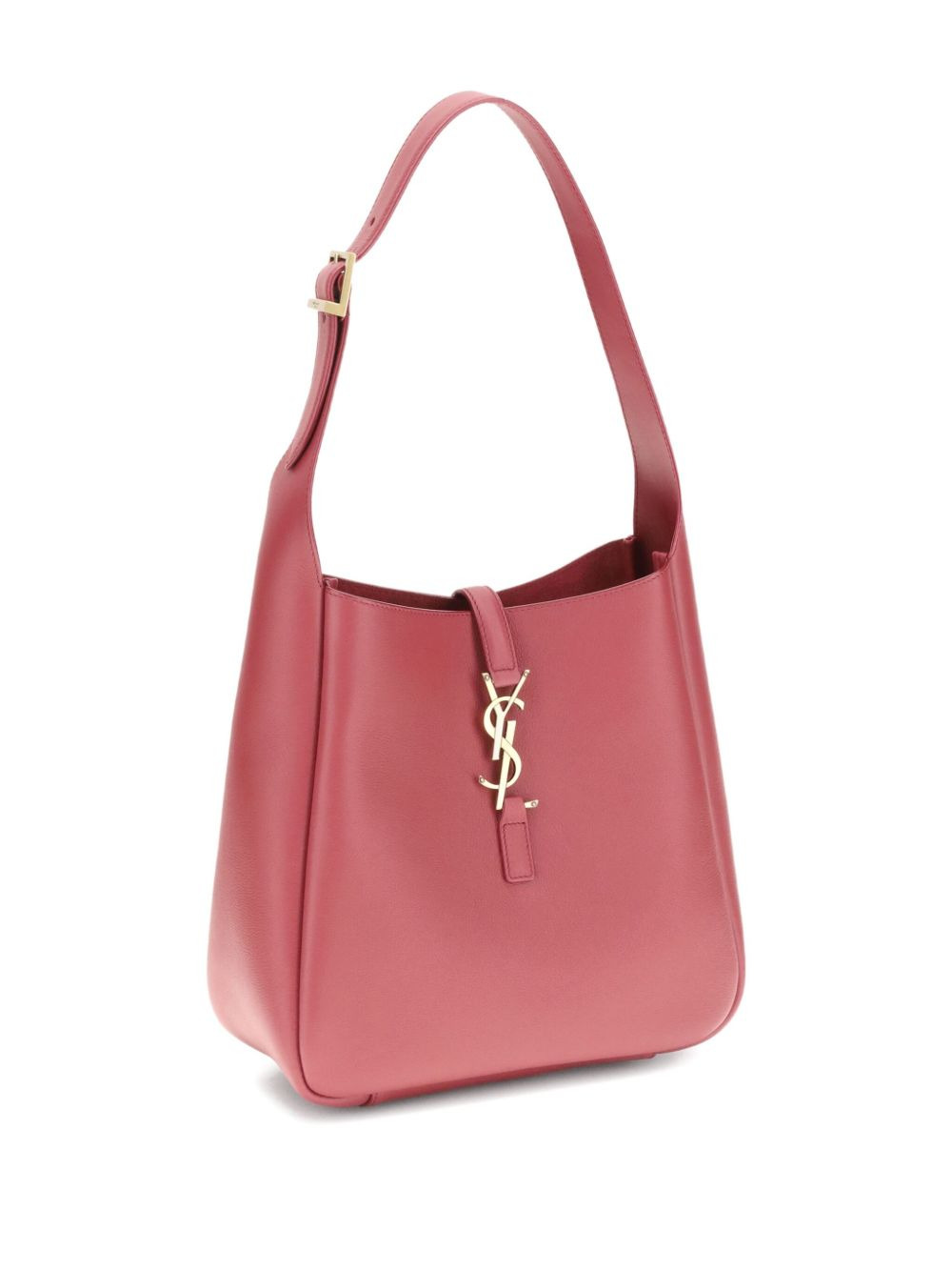 leather YSL logo shoulder bag - 3