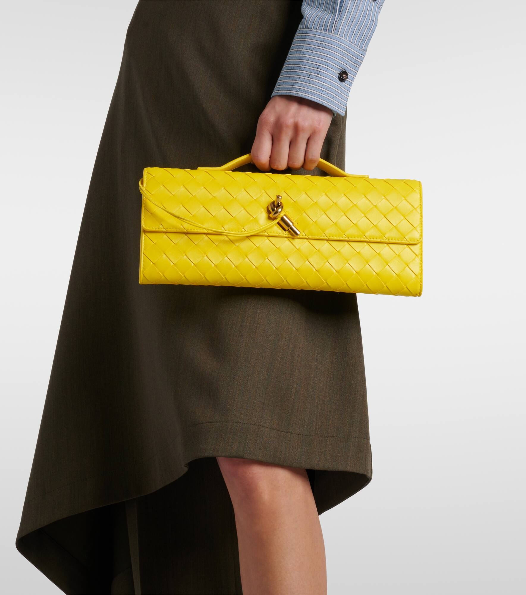 Andiamo Intrecciato leather clutch - 2