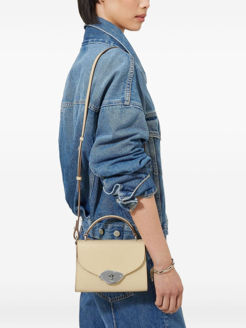 Mulberry small Lana patent-leather tote bag outlook