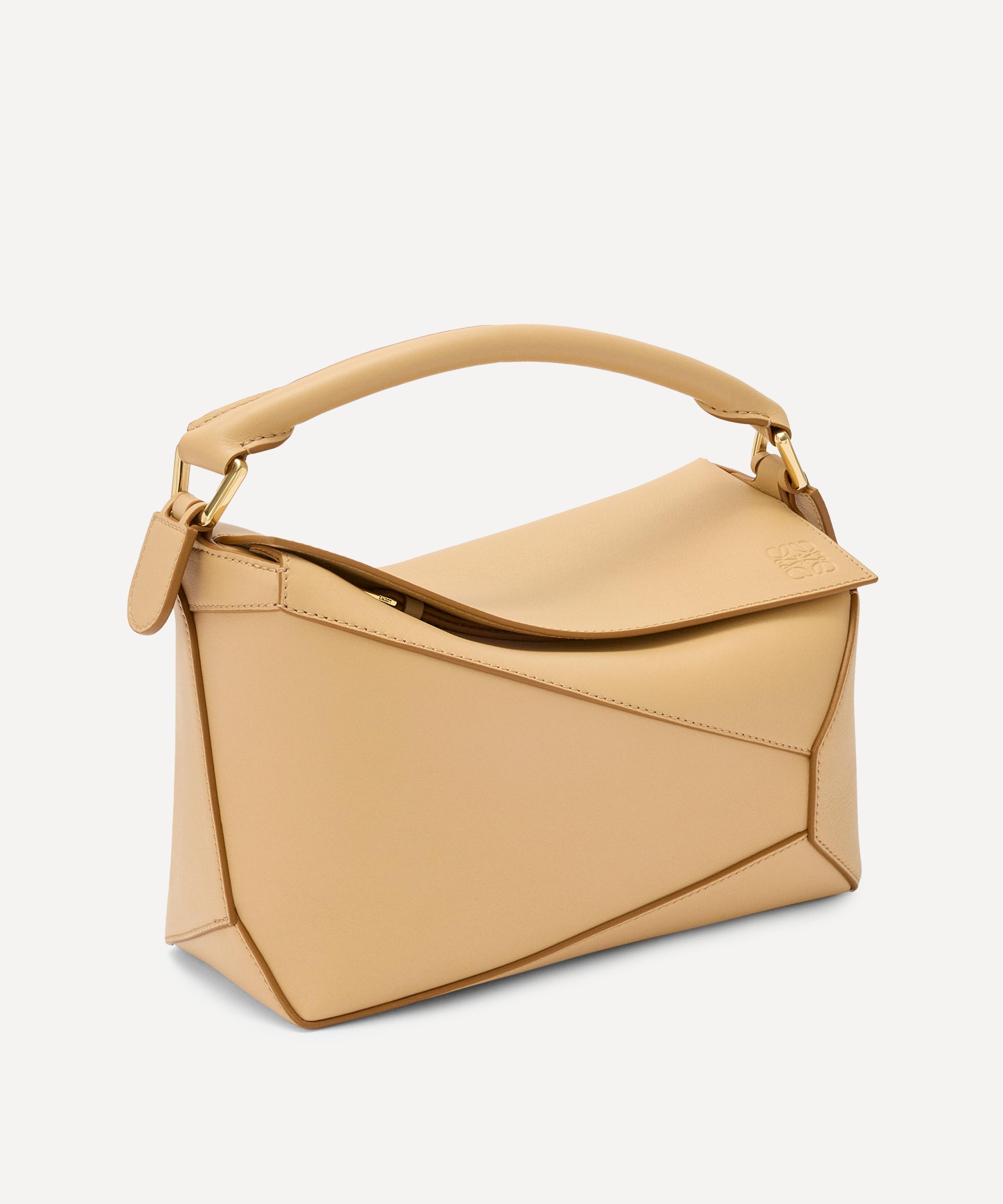 Small Puzzle Edge Top Handle Bag - 3