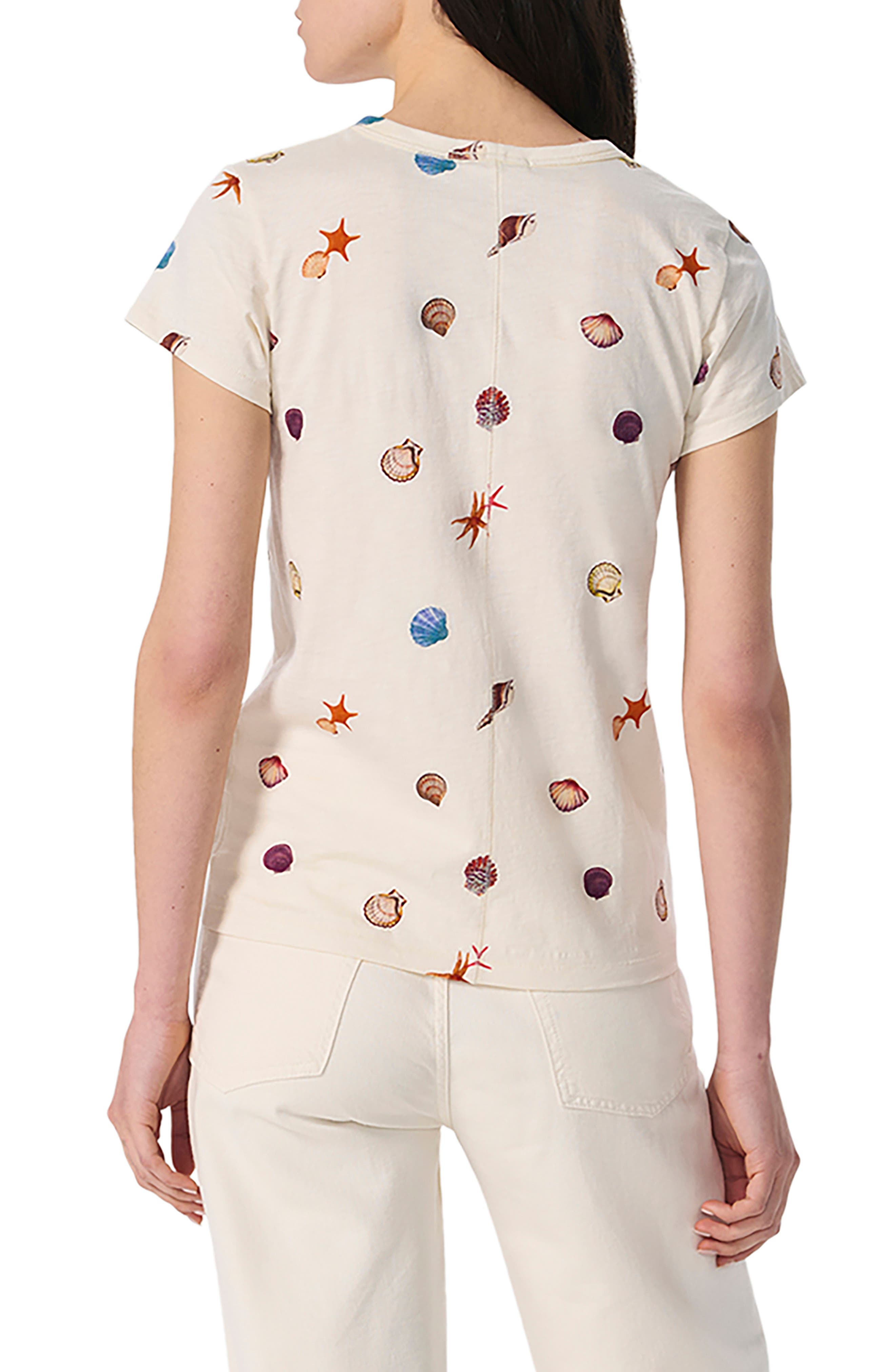 rag & bone Seashell Print Cotton T-Shirt in Ivy at Nordstrom - 2