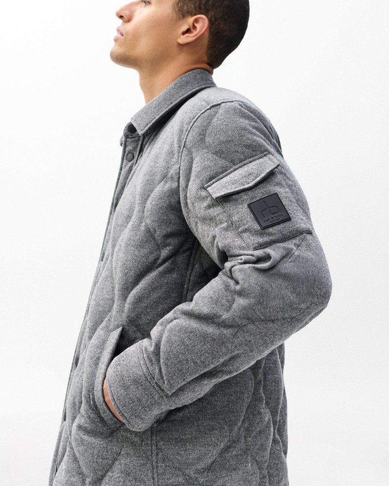 Dane Wool-Cashmere Quilted Shirt Jacket 5