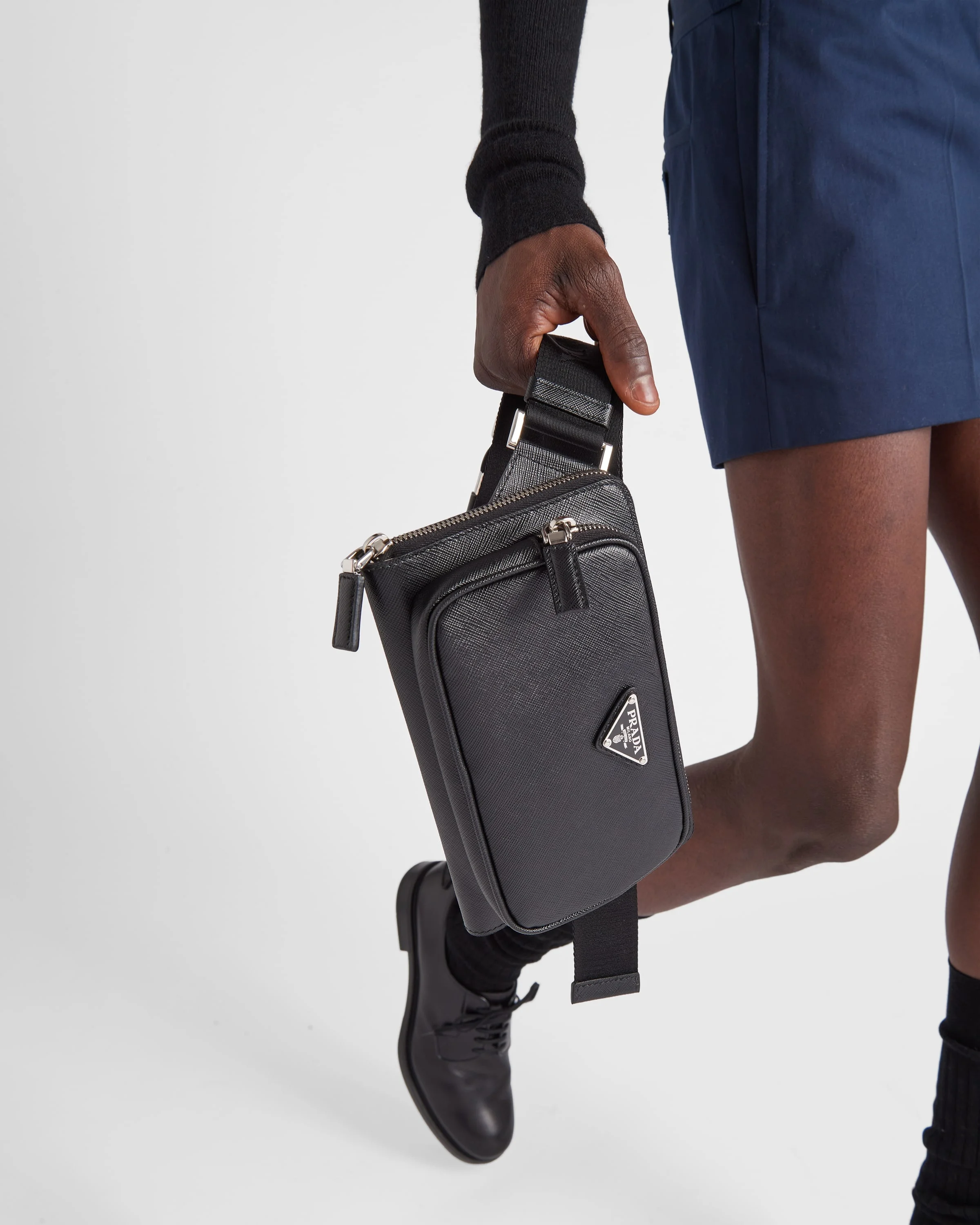 Prada Saffiano leather belt bag | REVERSIBLE