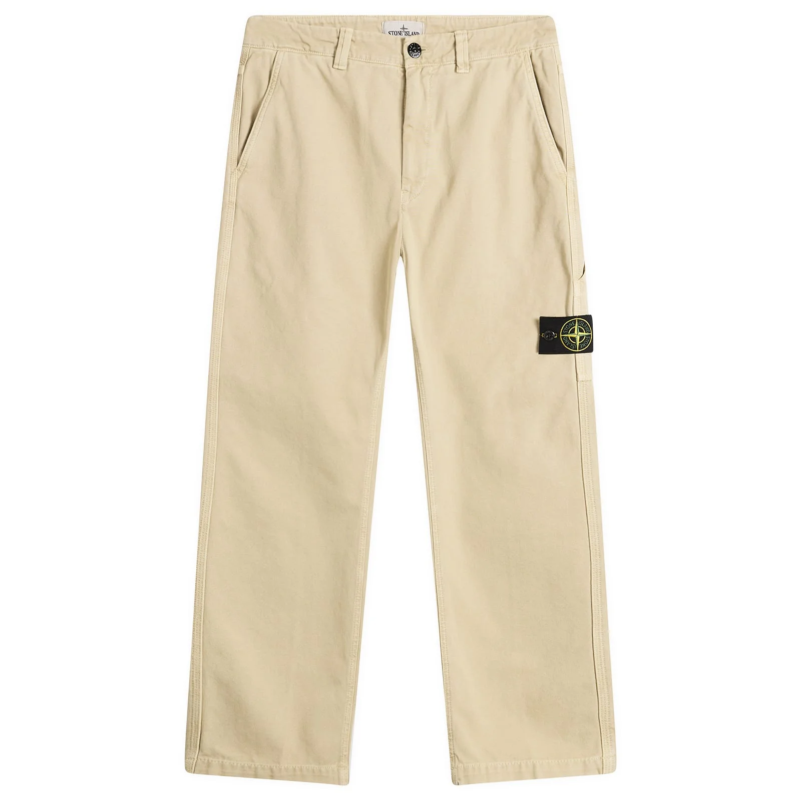 Stone Island Panama Cotton Old Effect Work Pants - 1
