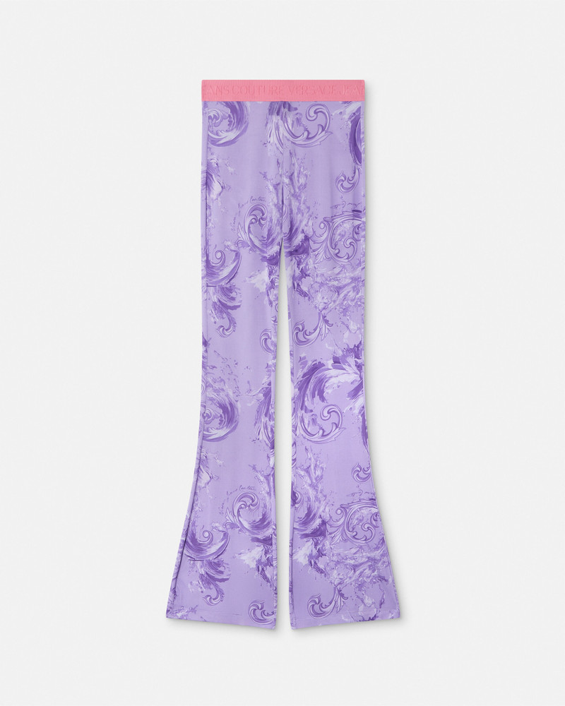 Printed Viscose Flared Leggings 1