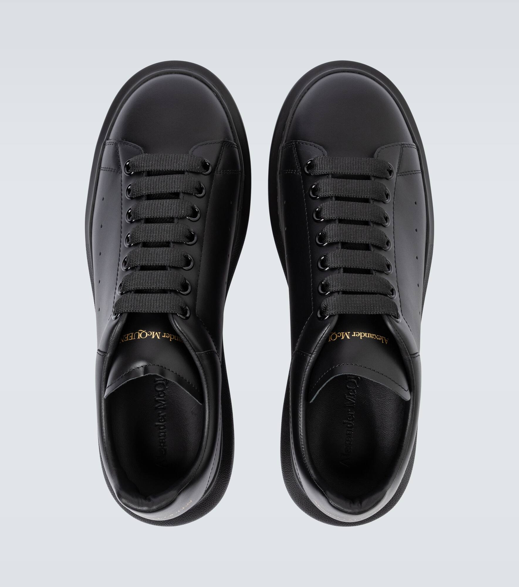 Oversized leather sneakers - 4