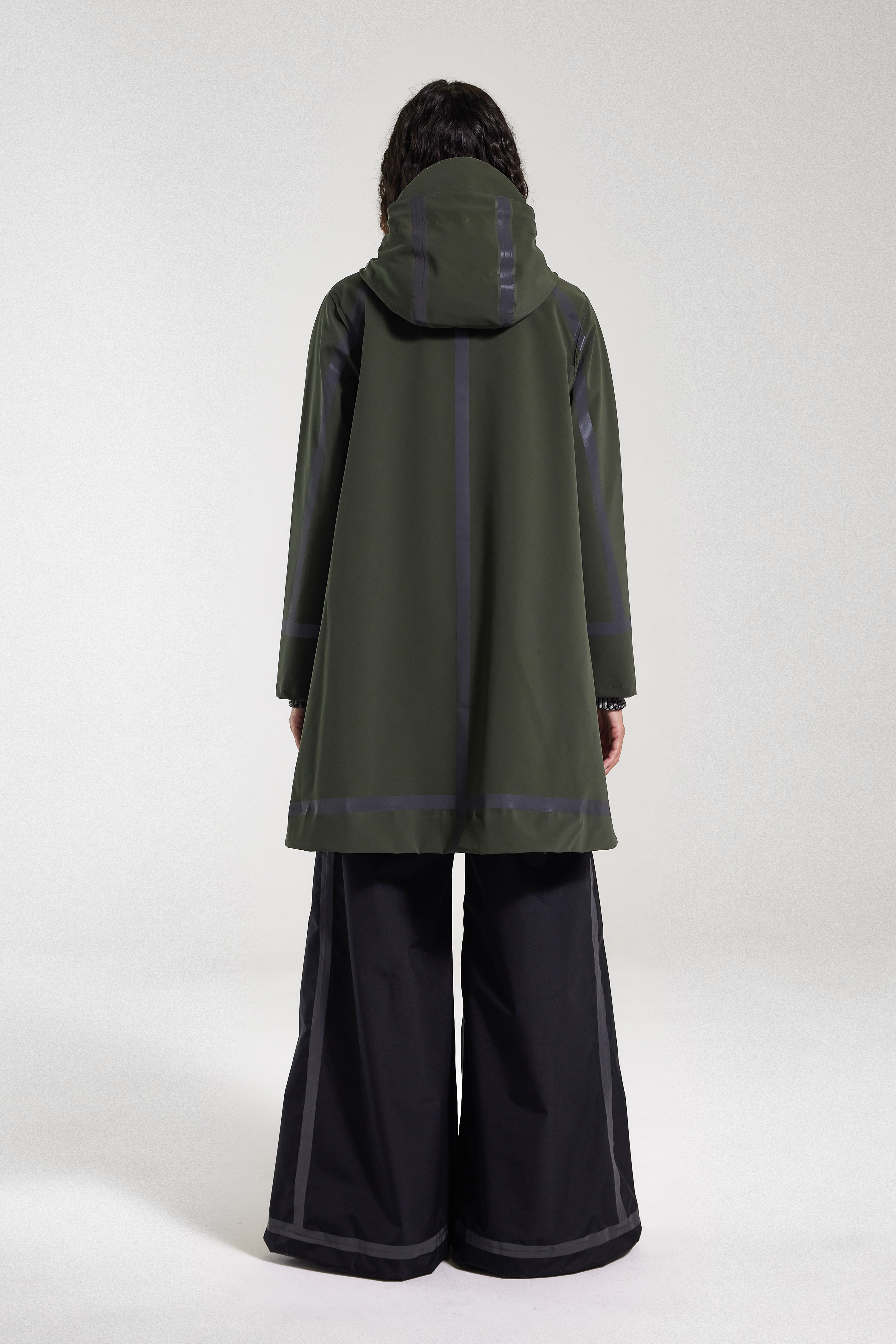 Mosebacke Tape Matte Raincoat Green - 4