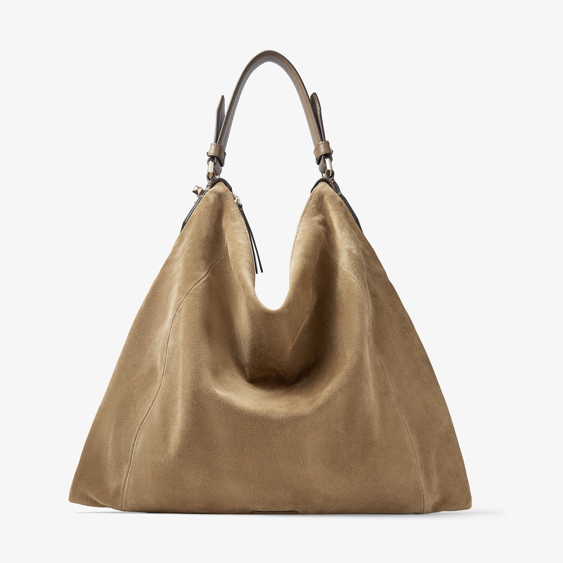 Ana Hobo/s
Caper Green Suede and Smooth Calf Leather Hobo Handbag - 1