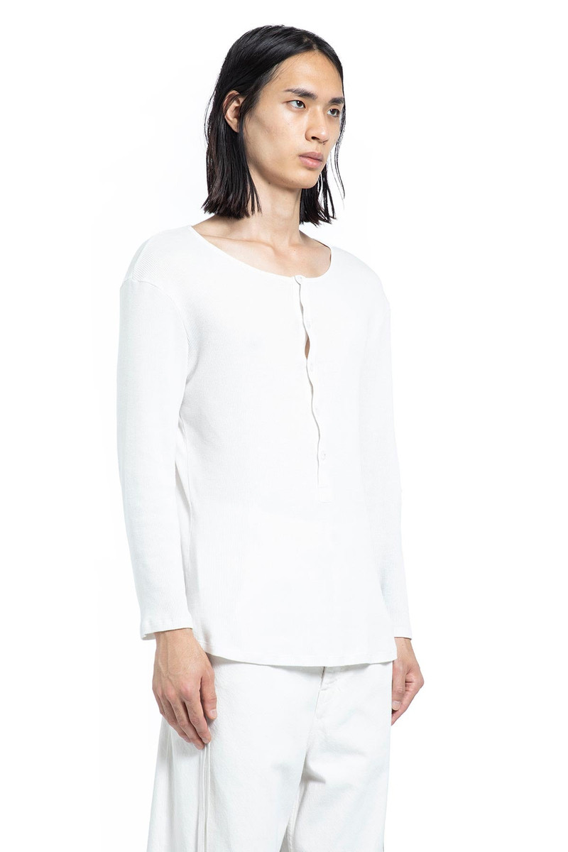 Ann Demeulemeester Ilyas Serafino Top In Cotton Rib Jersey outlook