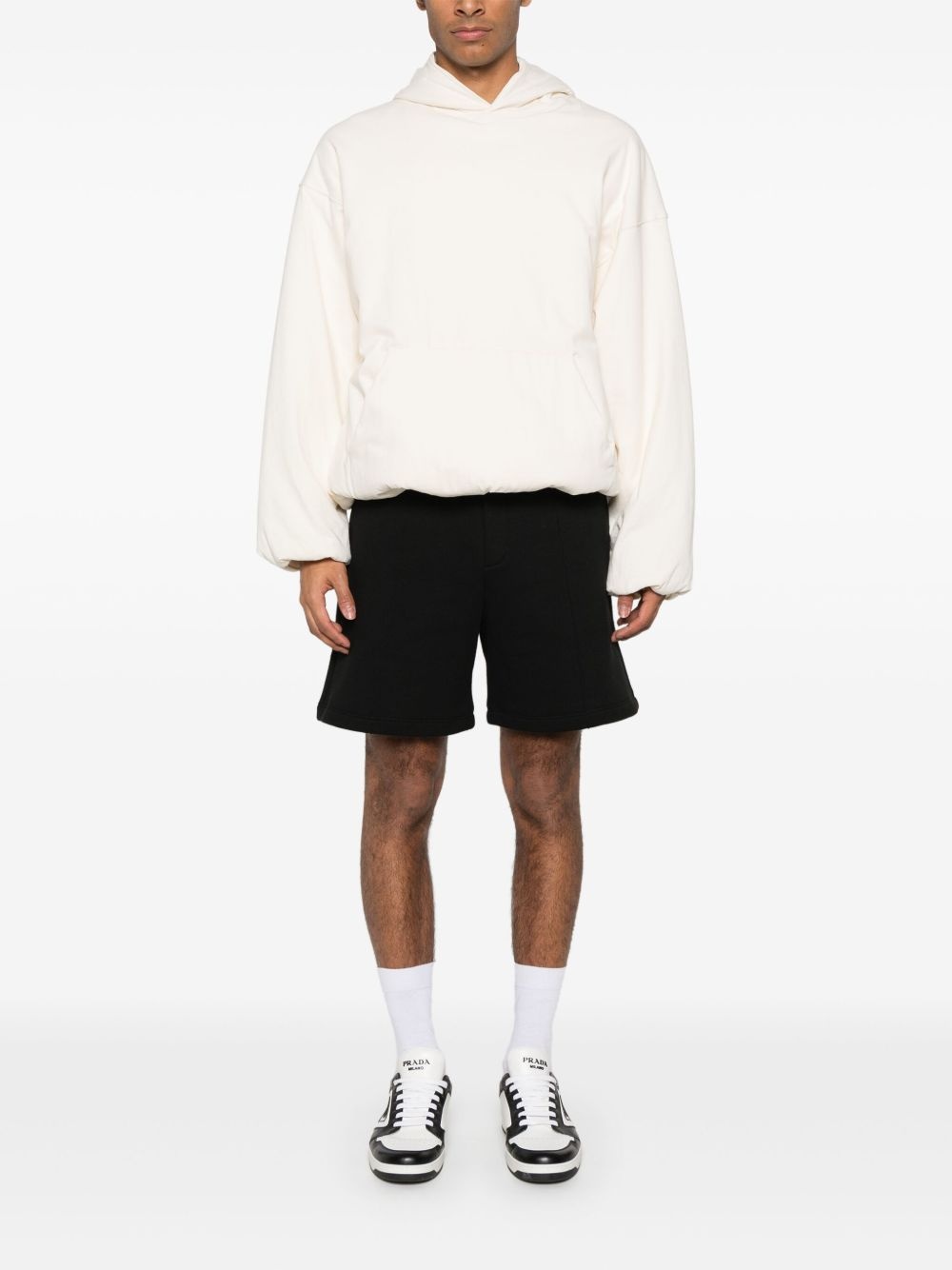 logo-patch track shorts - 2