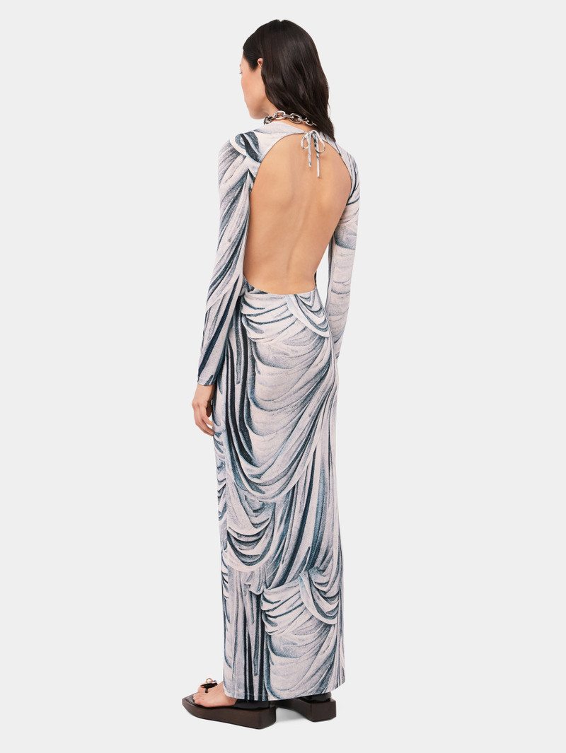 TROMPE L'¿IL BLUE STATUE PRINT에 있는 SECOND-SKIN DRESS 4