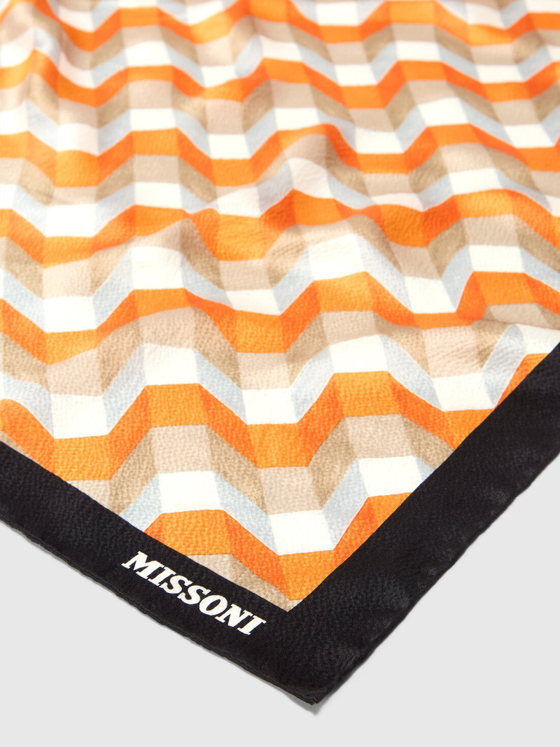 Missoni Silk scarf with printed logo outlook
