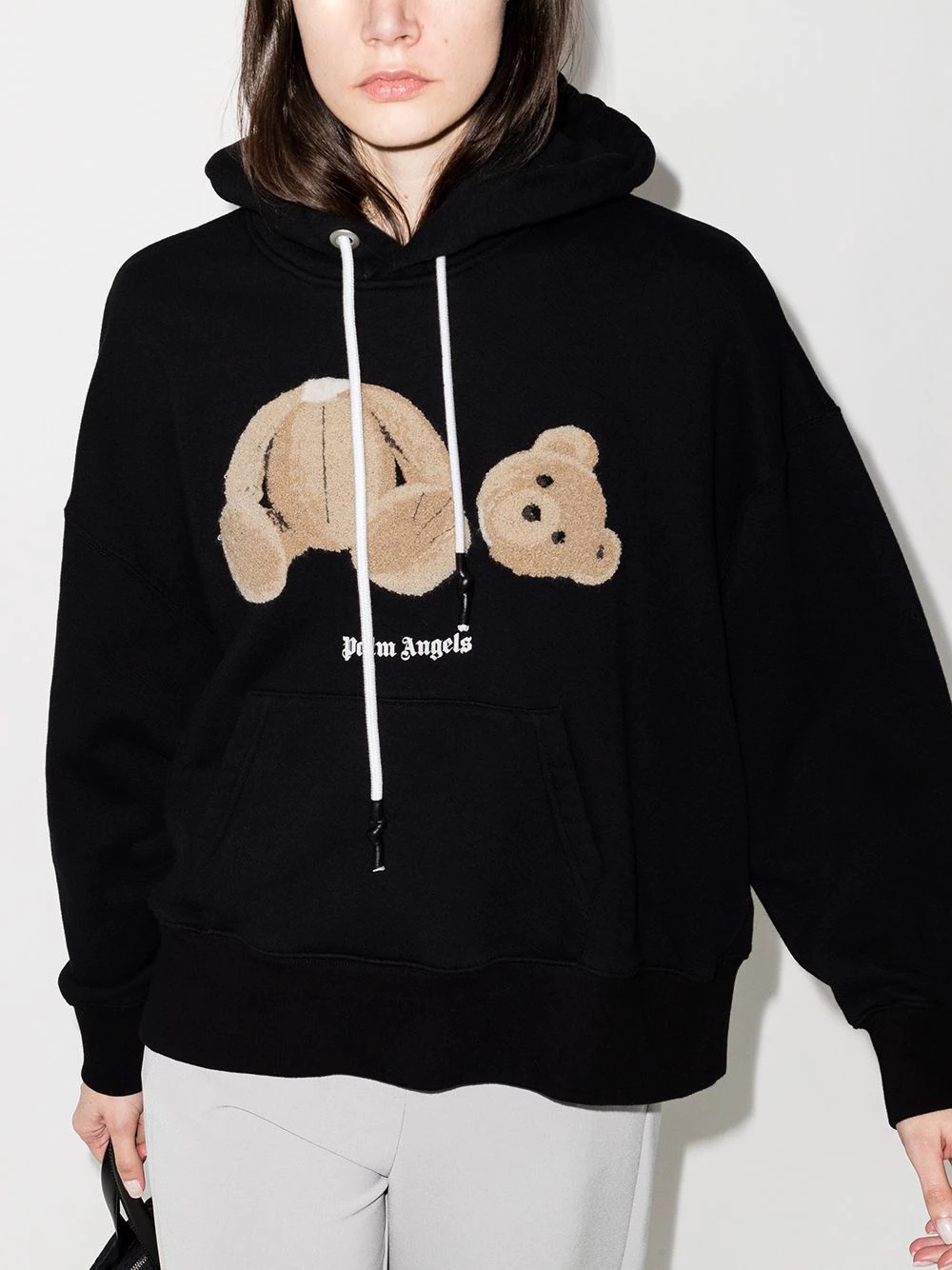 bear print hoodie - 2