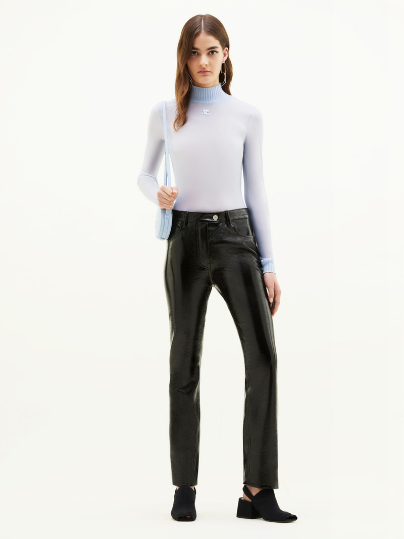 courrèges 5 POCKET REEDITION VINYL PANTS outlook