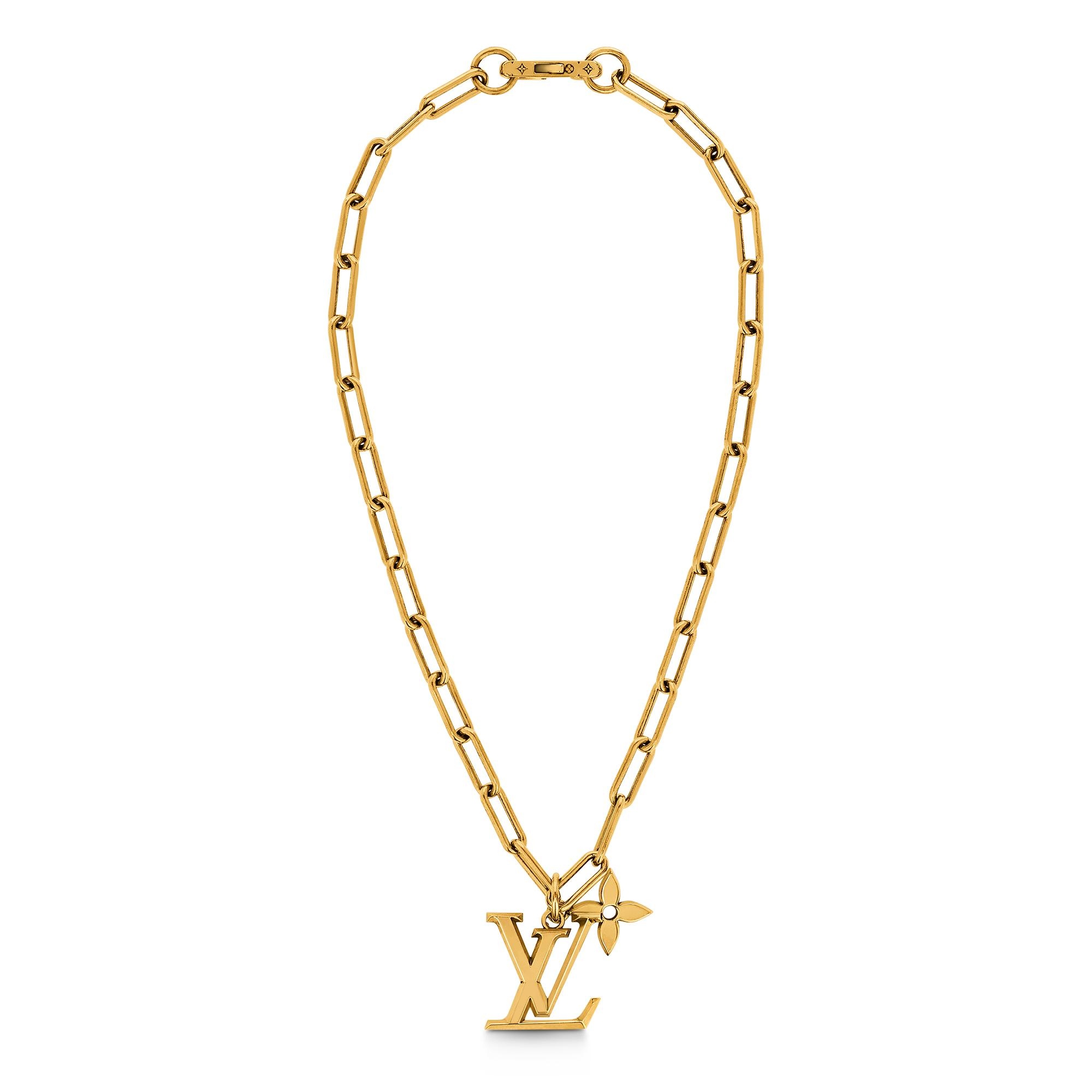 LV Flower Pendant Necklace - 5