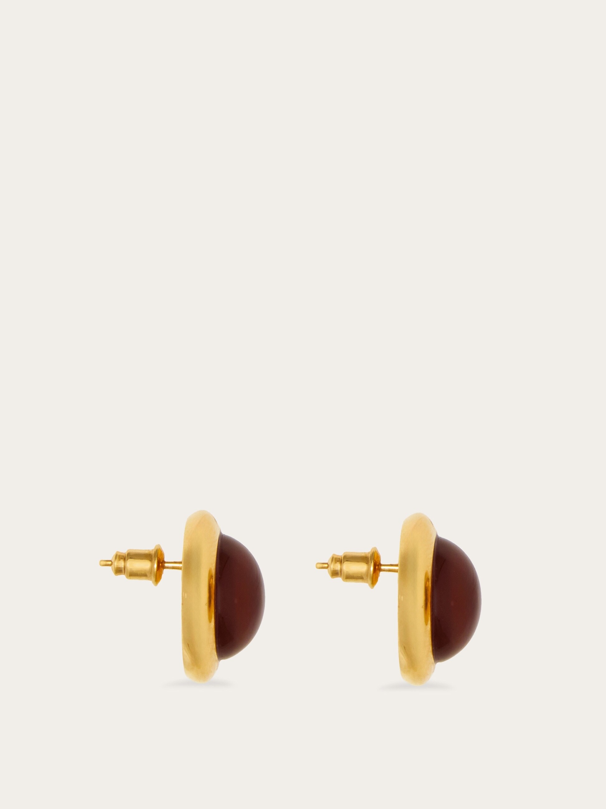 Earrings with semi-precious stone - 3