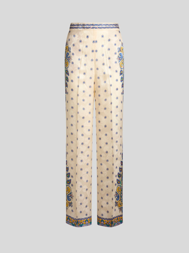 TROUSERS WITH MEDALLION MOTIF - 1