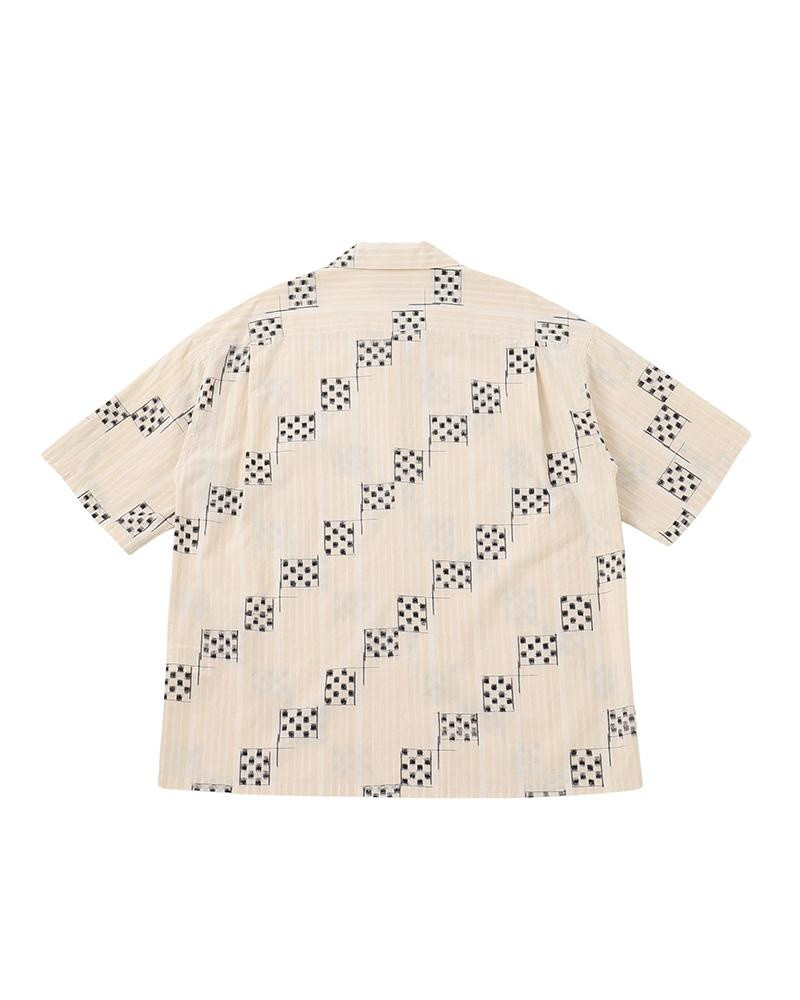 visvim CROSBY SHIRT S/S KASURI WHITE outlook