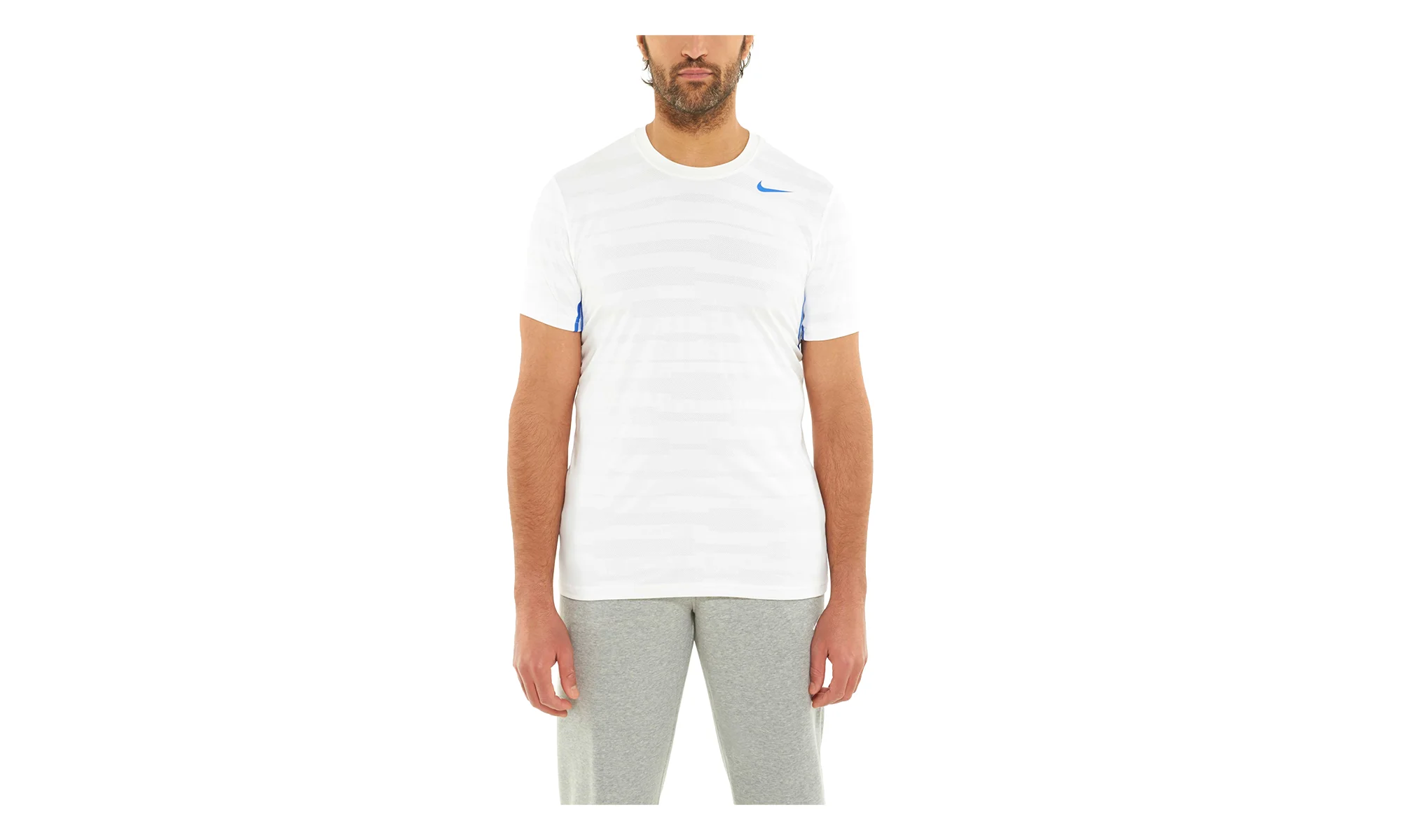 DRI-FIT TENNIS STYLE T-SHIRT "White / Blue" 424978 100 - 1