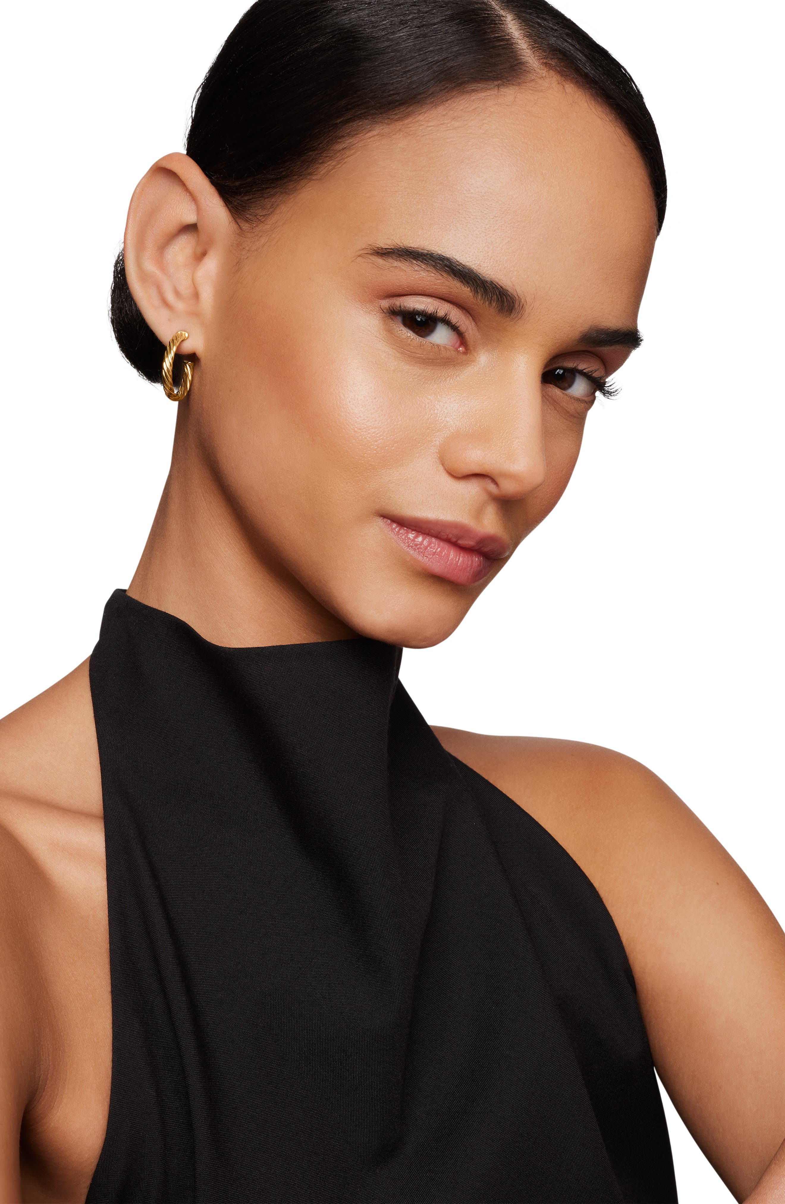 David Yurman Small Cablespira Hoop Earrings in 18K Yellow Gold at Nordstrom - 2