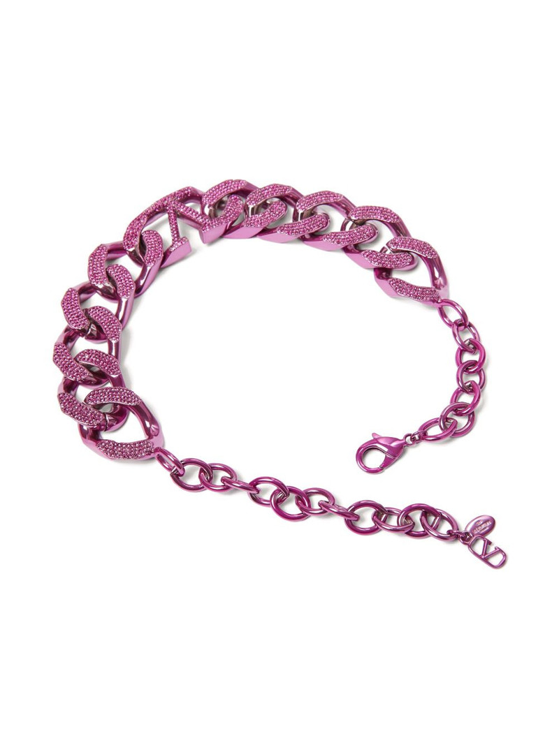 VLogo Signature curb-chain necklace 4