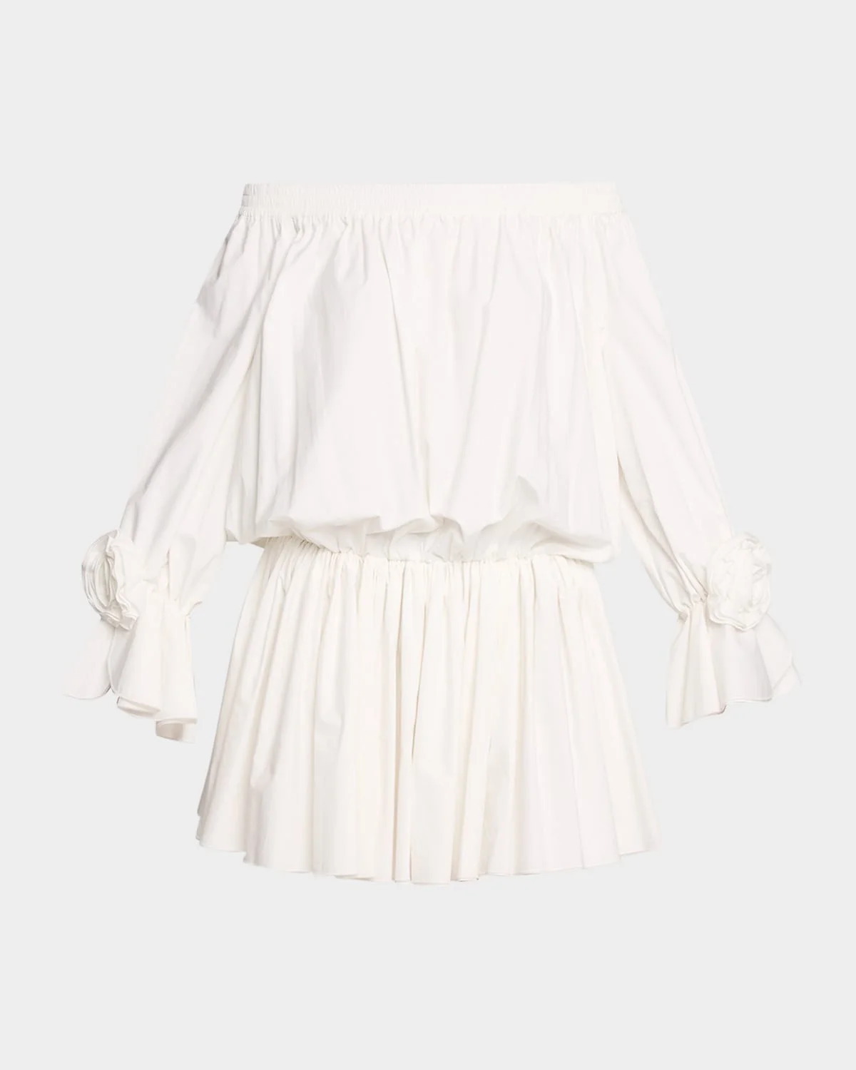 Cotton Off-The-Shoulder Mini Dress - 1