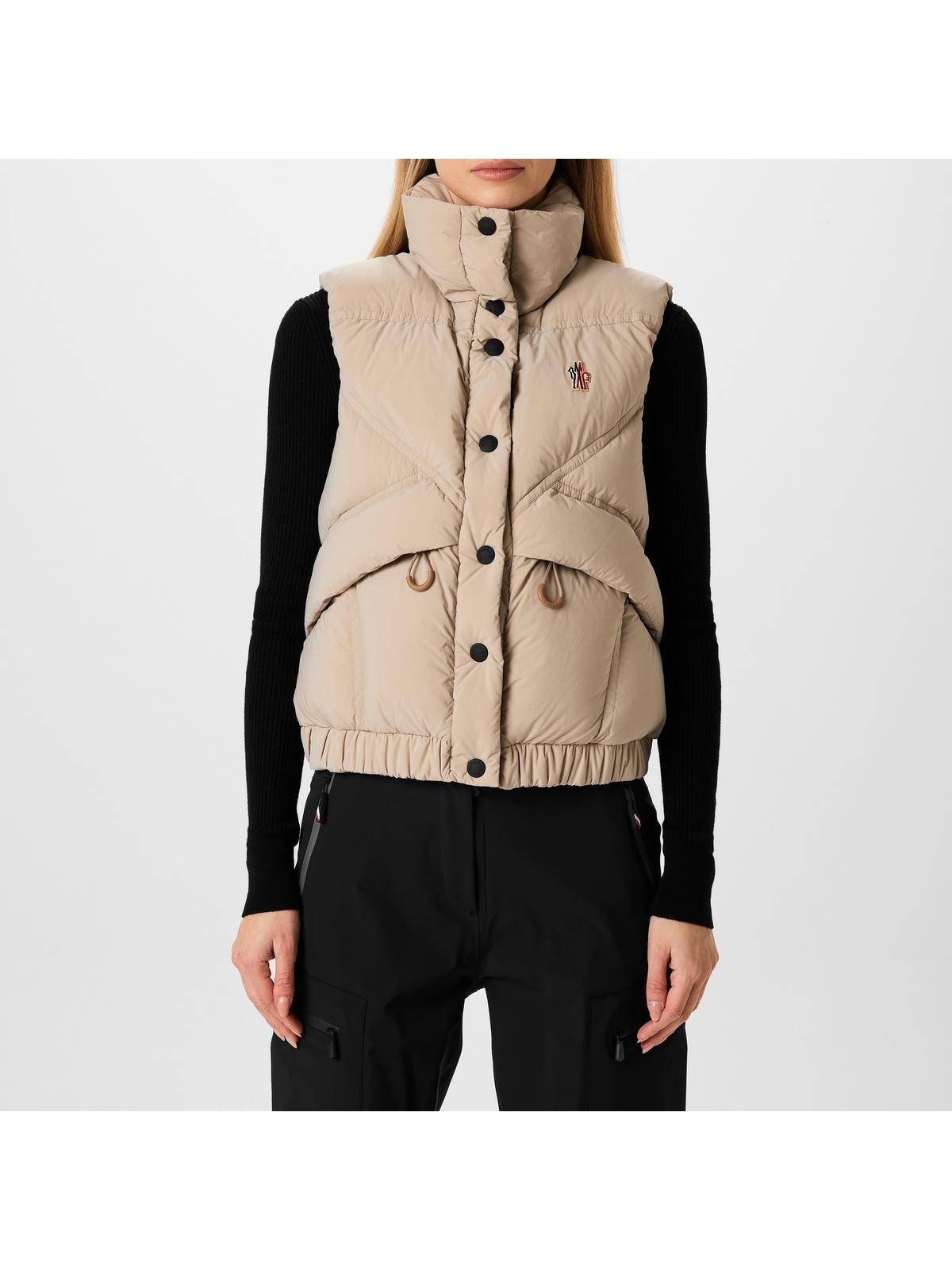 関税込 Moncler MAROLIES DOWN GILET Vest J20981A000195386251U Beige Marolies Down Gilet - Vests for Women | Moncler CY
