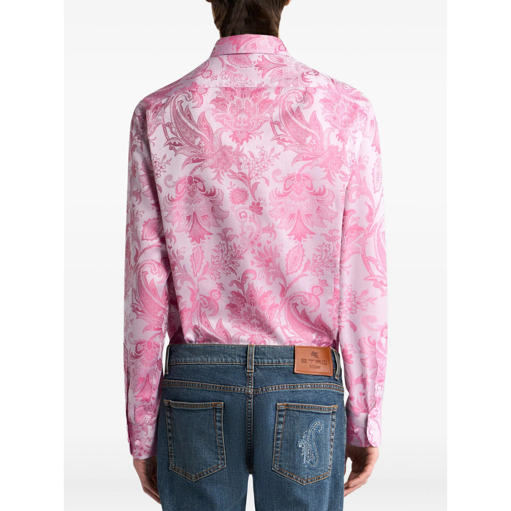 Etro Pink Shirts Men - 5