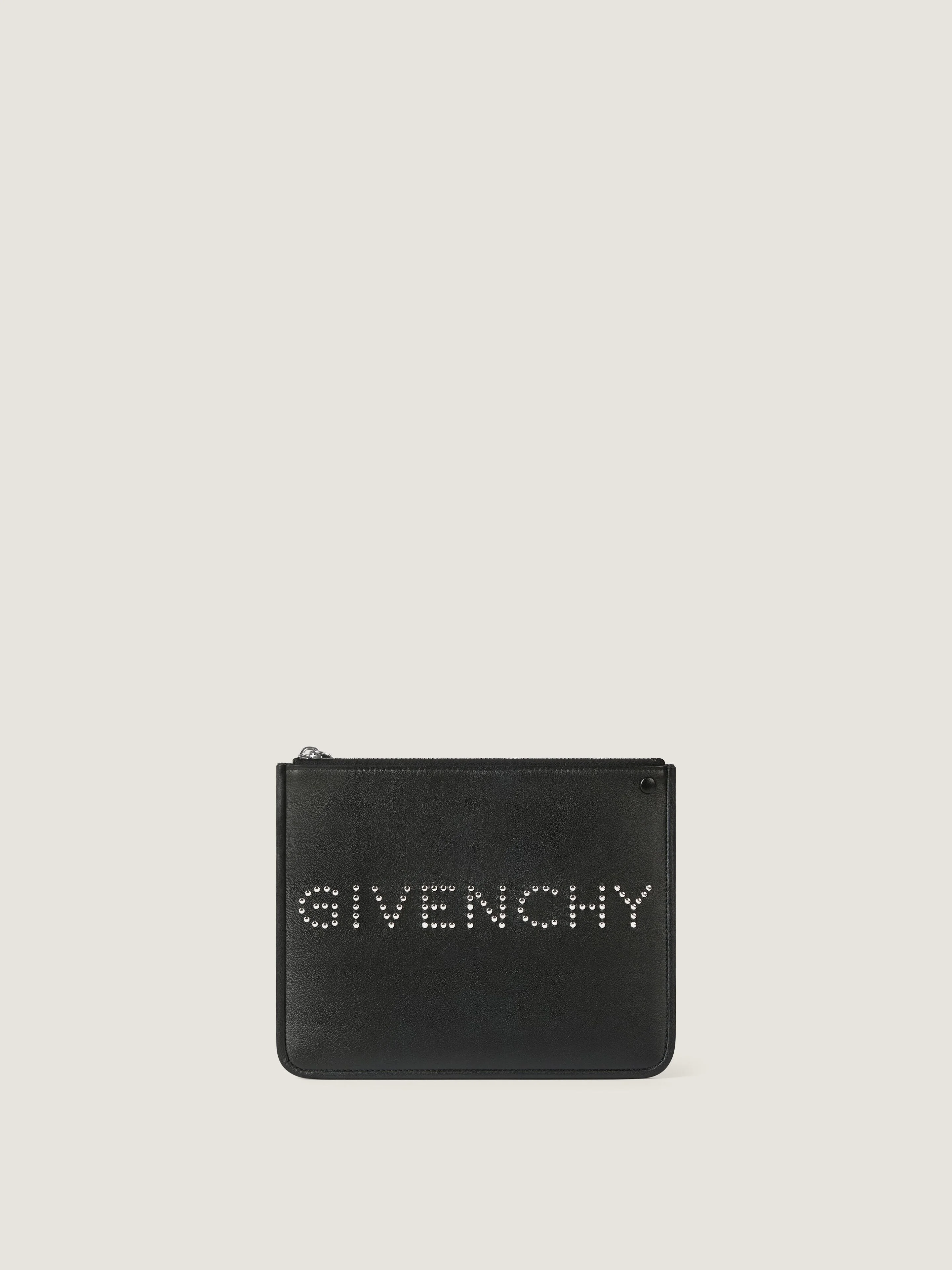 GIVENCHY CARGO POUCH IN LEATHER WITH STUDS - 1