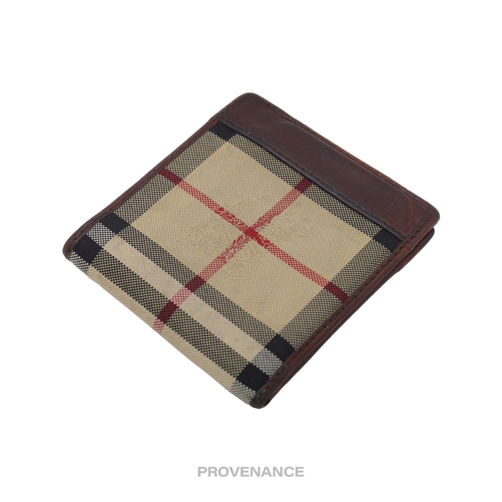 Burberry Nova Check Canvas Bifold Wallet - Brown - 5