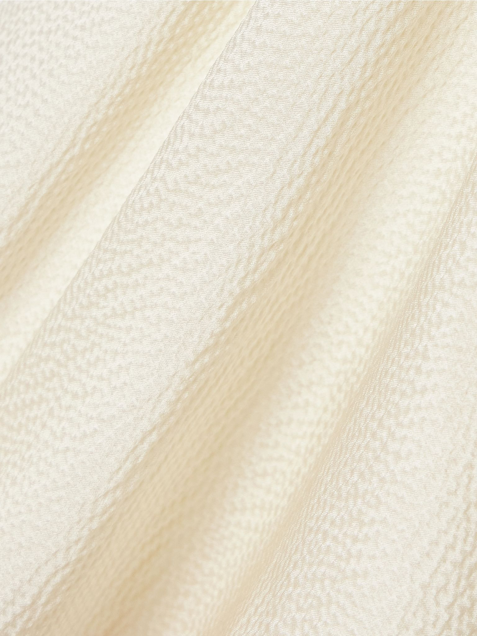 Claret hammered-silk gown Cream - 4