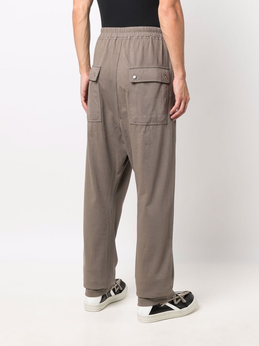 drawstring cotton trousers - 4