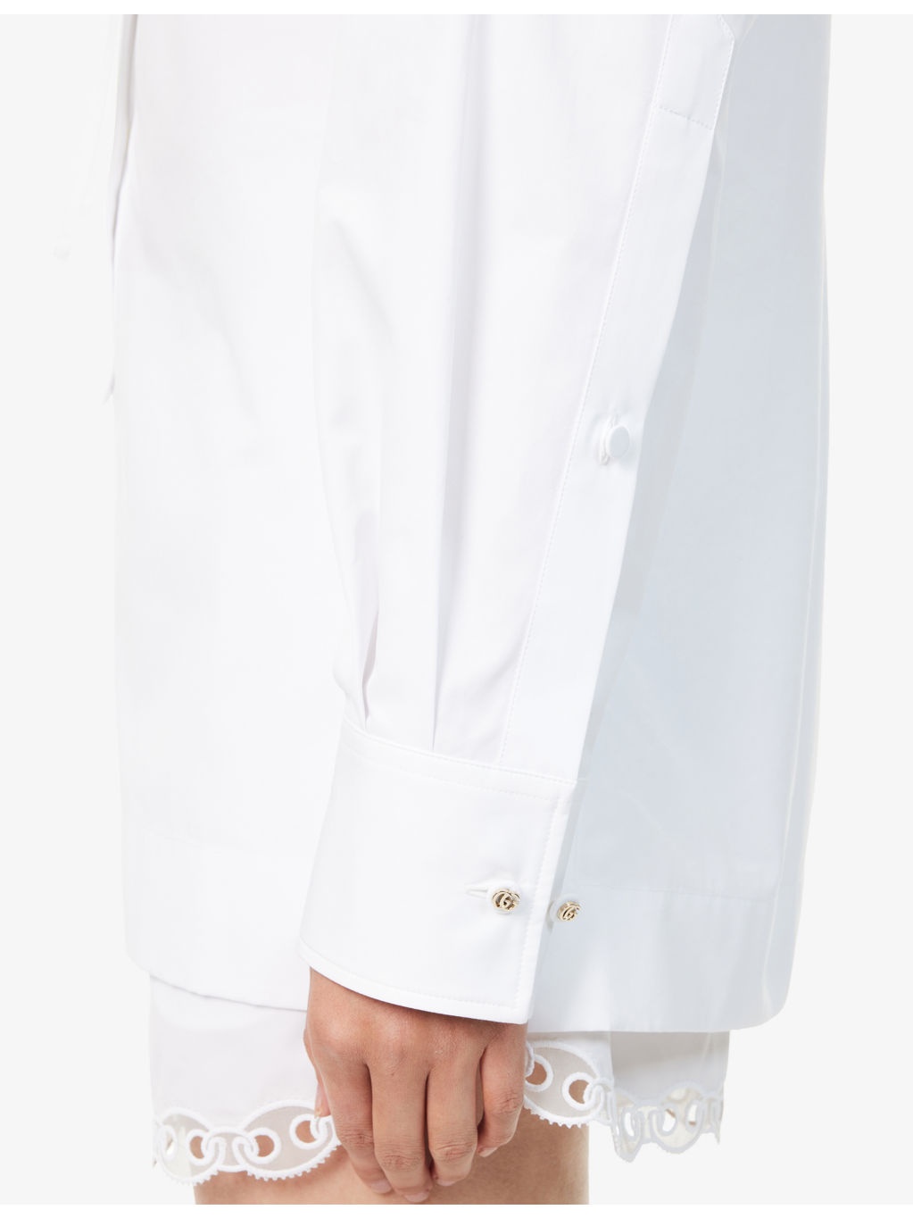 Band-Collar Regular-Fit Cotton-Poplin Shirt - 7