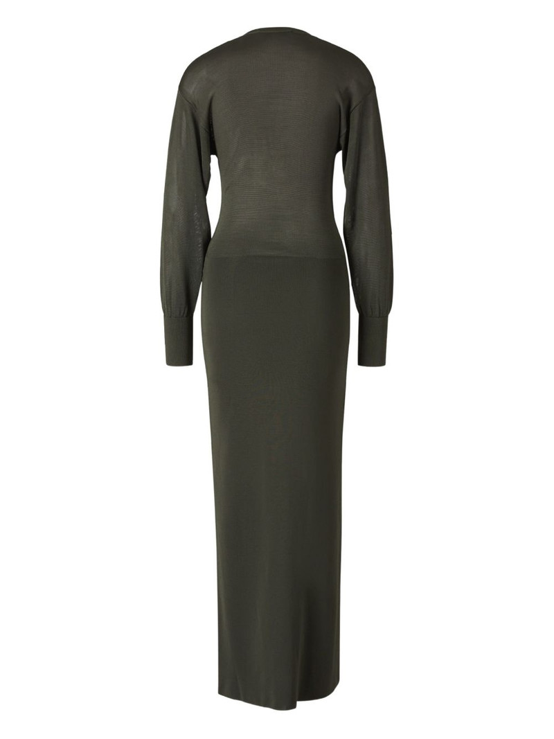 AMI Paris V-neck maxi dress outlook