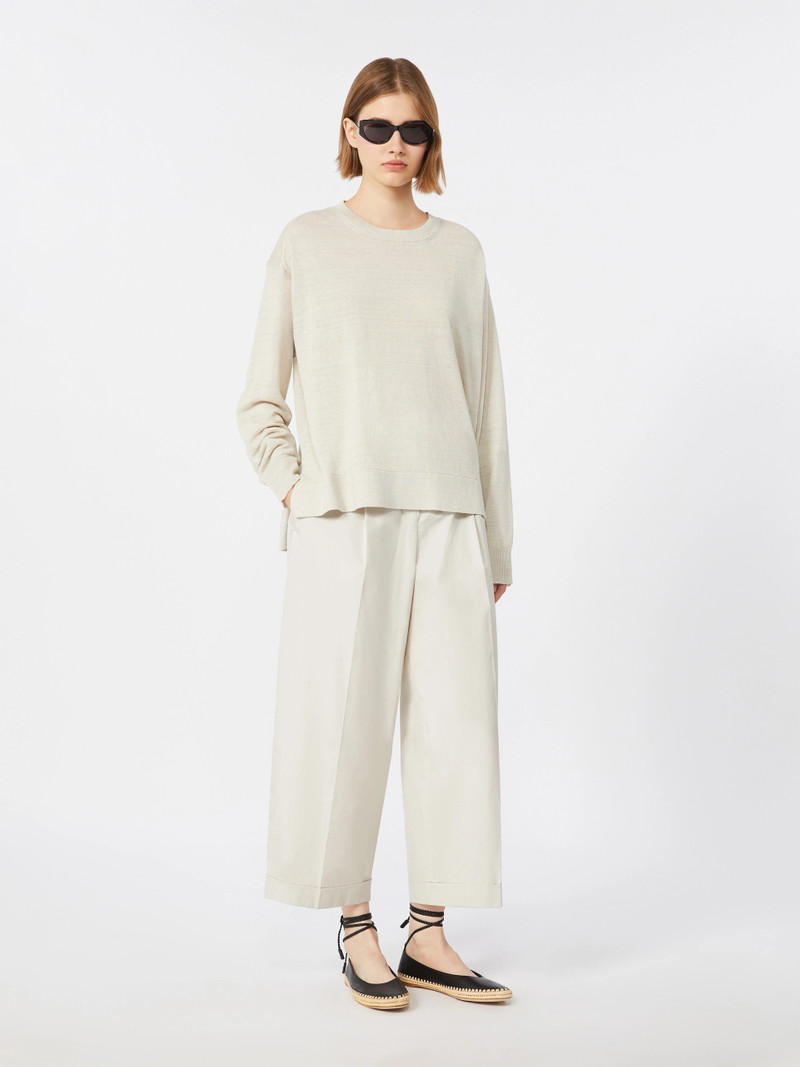 'S Max Mara FIORIRE Linen yarn sweater - IVORY outlook