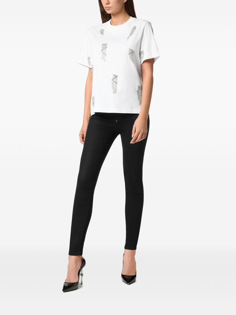 PHILIPP PLEIN fringed t-shirt outlook