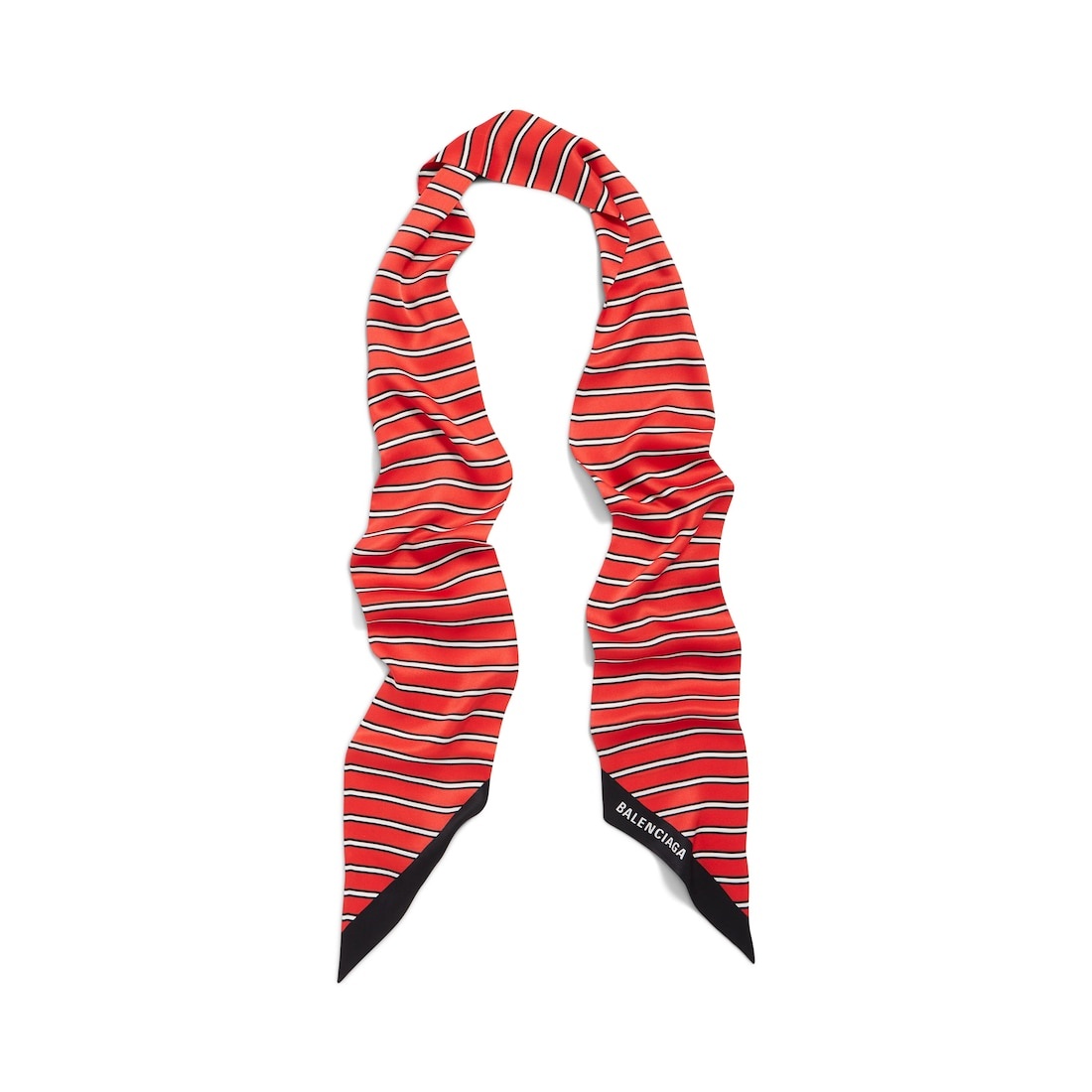 Women's Striped Scarf  in Red/white - 2