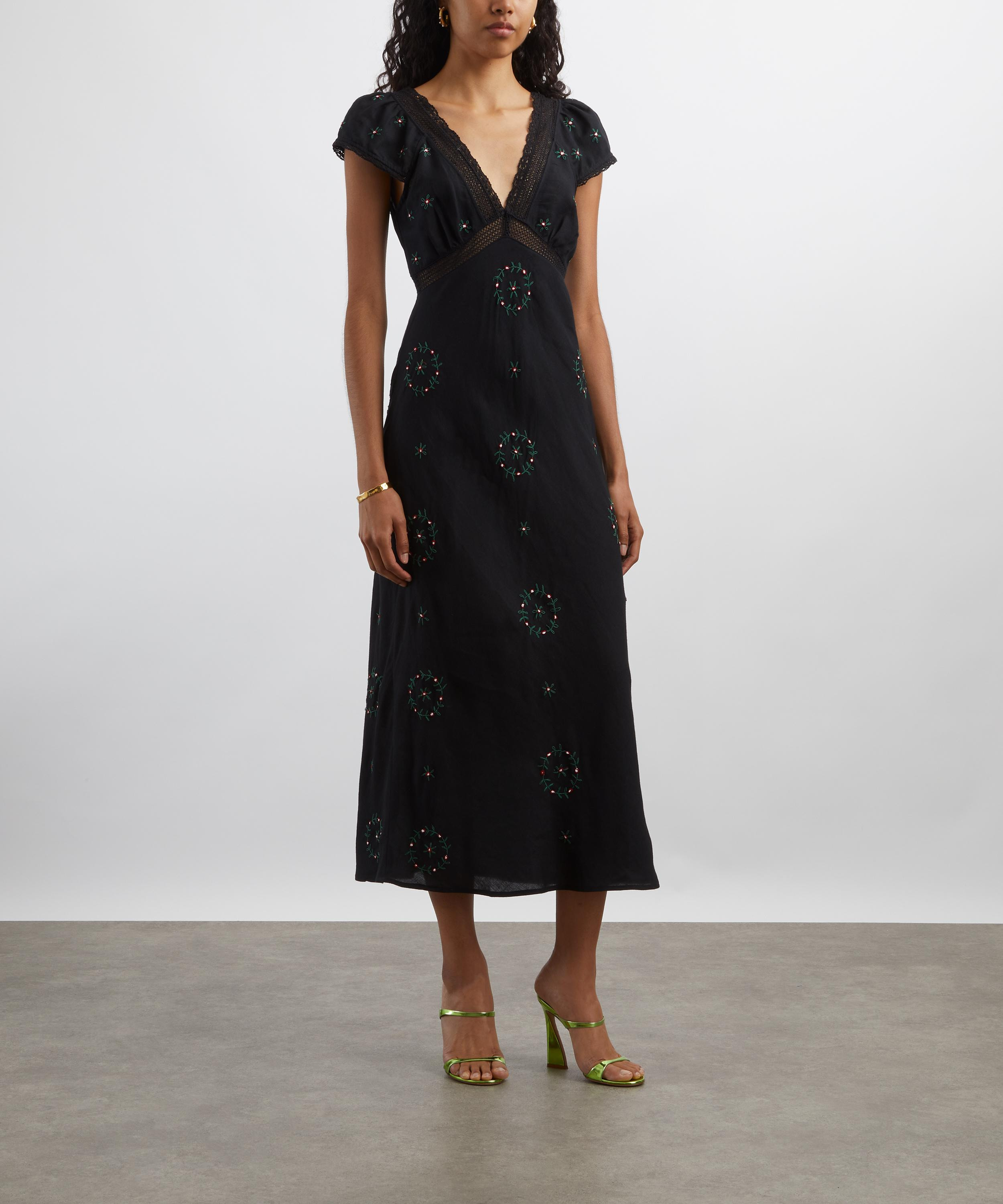 Iggy Midi Embroidery Dress - 3