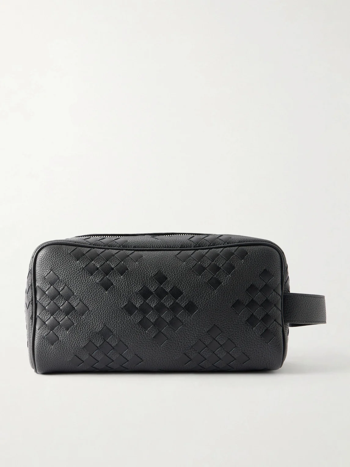 Diamonds Dover Intrecciato Leather Pouch - 1