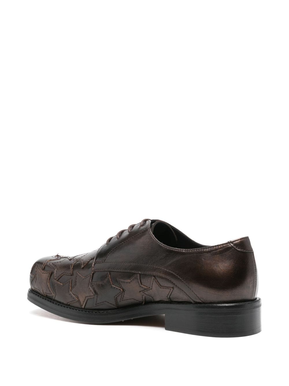 star square-toe derby shoes - 3