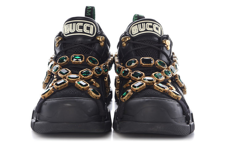 (WMNS) Gucci Flashtrek Crystals 'Black' 537153-GGZ50-1078 - 3