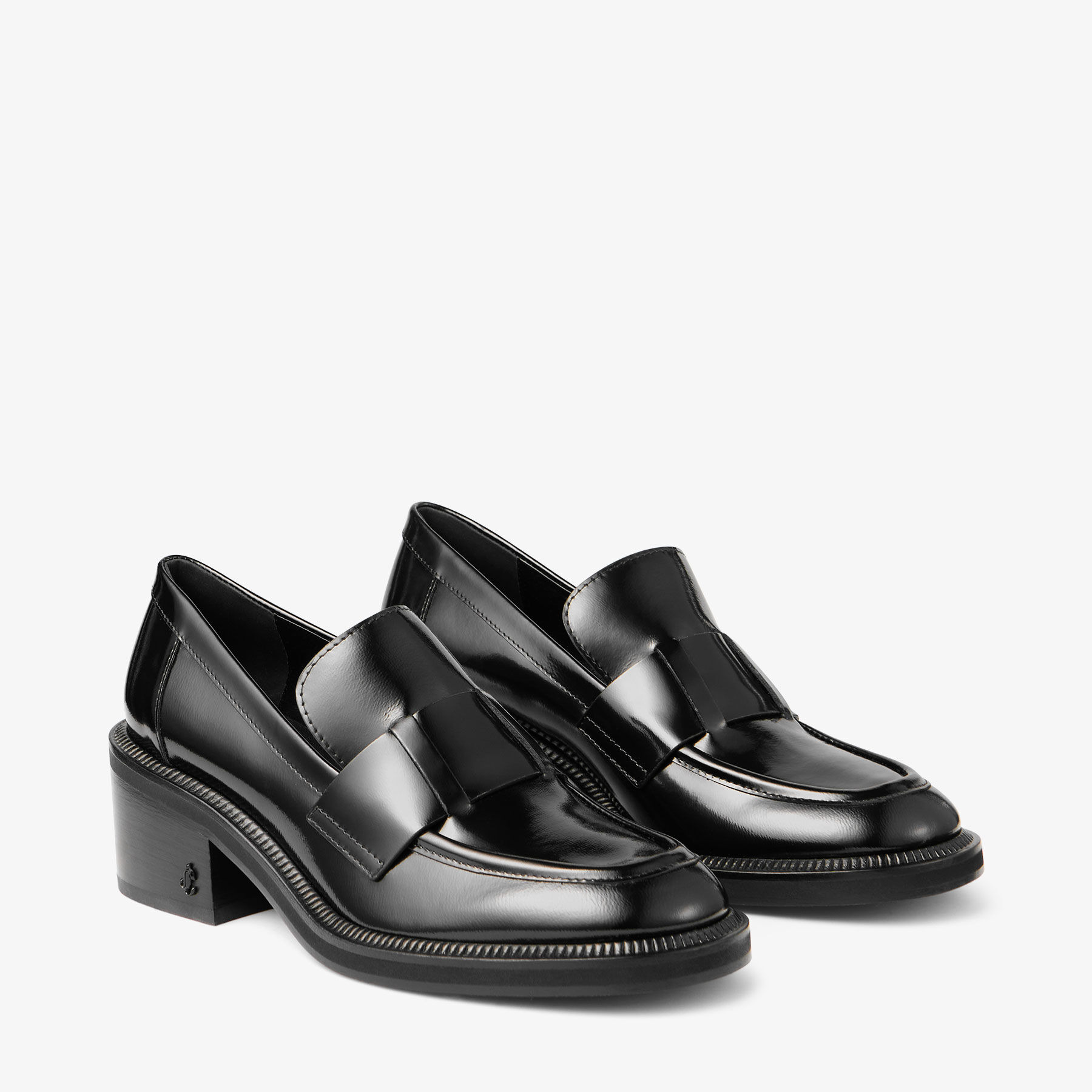 Tylor 60
Black Spazzolato Platform Loafers - 3