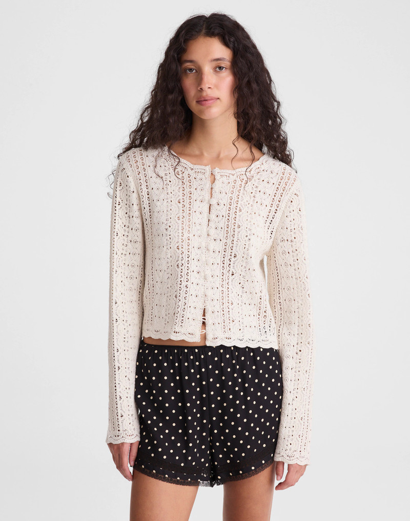 Open-Knit Lace Cardigan 2