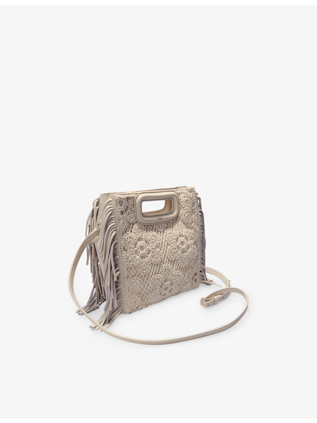 M Crochet-Flower Cotton Cross-Body Bag - 3