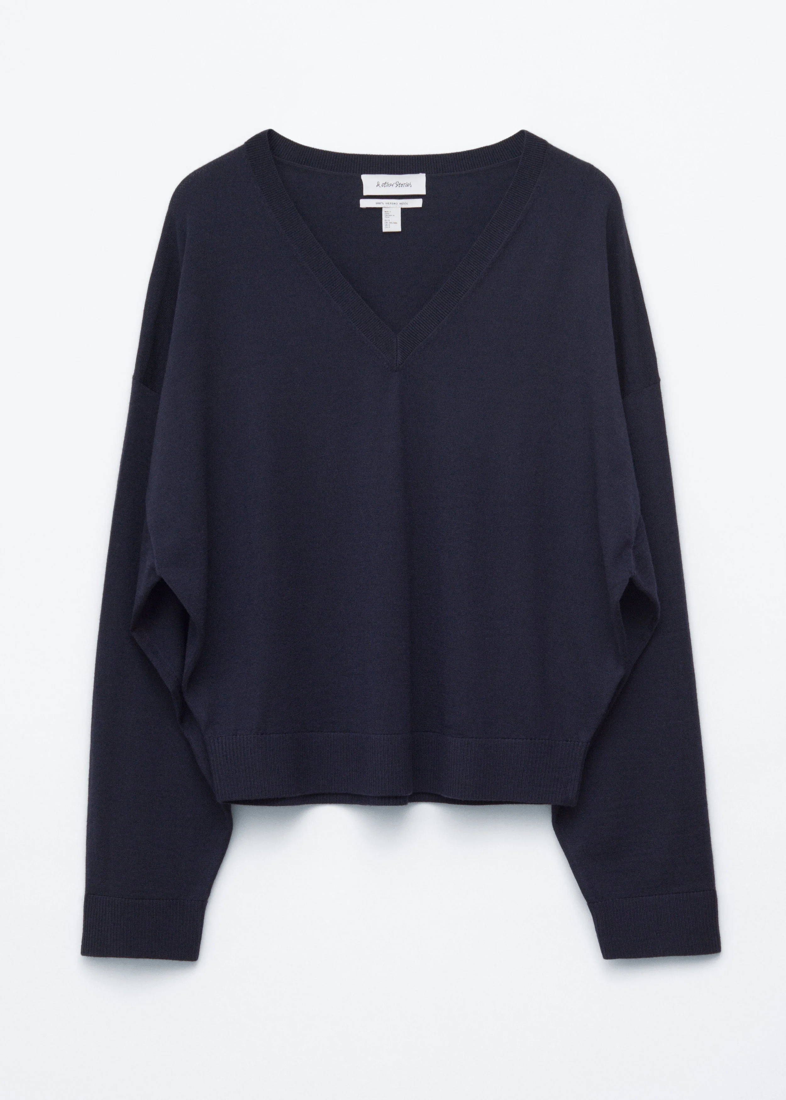 V-Neck Merino Wool Jumper - 1
